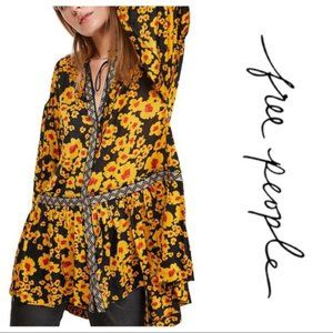 NWT Free People Love Letter Floral Tunic